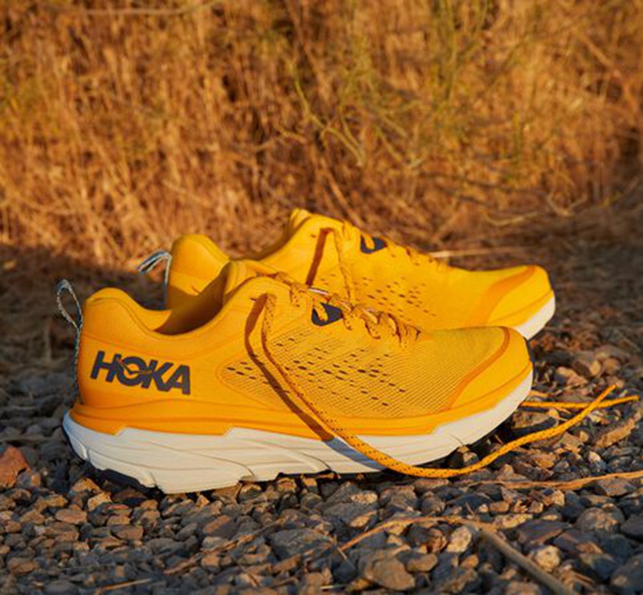 Trail Shoes Mens - Hoka One One Challenger ATR 6 - Yellow - AQMKGWL-46